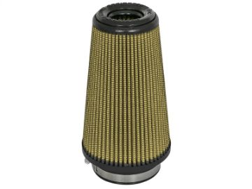 Picture of aFe Magnum FLOW Pro 5R Replacement Air Filter F - 3.5 B - 5 T - 3.5 (Inv) H - 8in.