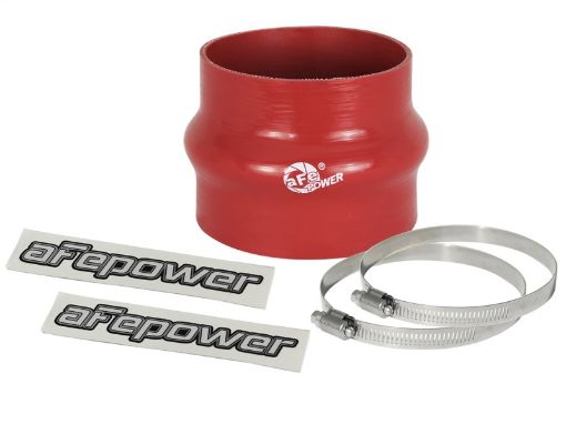 Picture of aFe Magnum FORCE CAI Univ. Silicone Coupling Kit (3.75in. ID to 3.5in. ID) Straight Reducer - Red