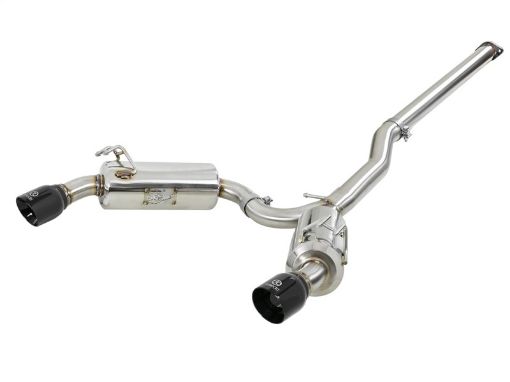 Picture of aFe Takeda 3in. to 2.5in. 304 SS CB Exhaust 08 - 15 Mitsubishi Lancer EVO I4 - 2.0L (t) - Black Tips