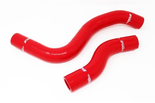 Picture of Torque Solution Silicone Radiator Hose Kit (Red) - 2017 Honda Civic Type - R