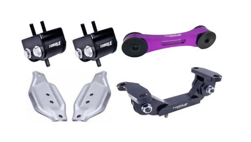 Picture of Torque Solution EngineTransPurple Pitch Mount Kit wMount Plates - 02 - 14 Subaru WRX04 Subaru STI