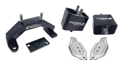 Picture of Torque Solution Solid Billet EngineTransmission Mounts wMount Plates - 02 - 14 Subaru WRX