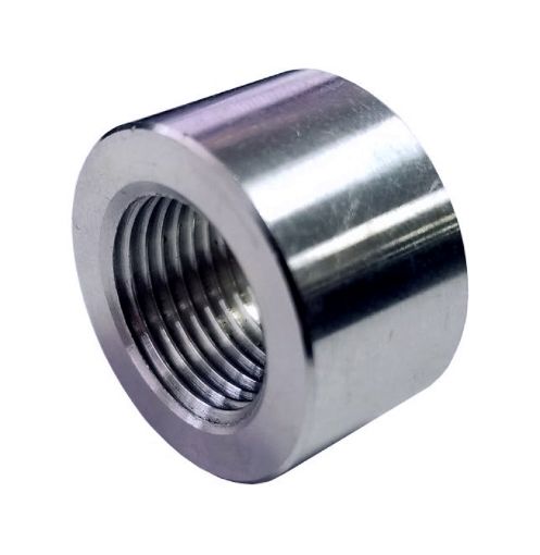 Picture of Torque Solution Weld Bung 38in ( - 18) NPT Female Stainless Steel