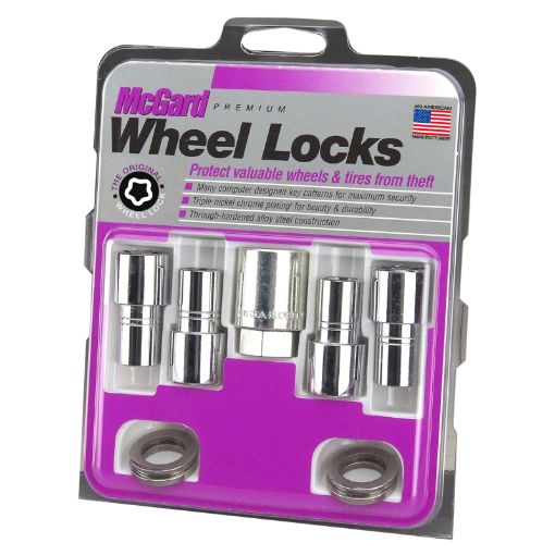 Picture of McGard Wheel Lock Nut Set - 4pk. (Long Shank Seat) 12 - 20 1316 Hex 1.75in. Length - Chrome