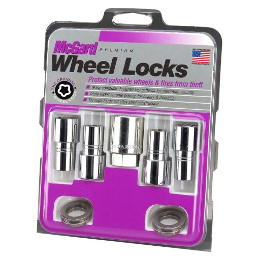 Picture of McGard Wheel Lock Nut Set - 4pk. (Long Shank Seat) 716 - 20 1316 Hex 1.75in. Length - Chrome