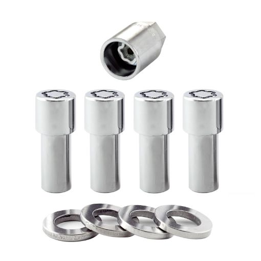 Picture of McGard Wheel Lock Nut Set - 4pk. (X - Long Shank) 12 - 20 1316 Hex 2.165in. Length - Chrome