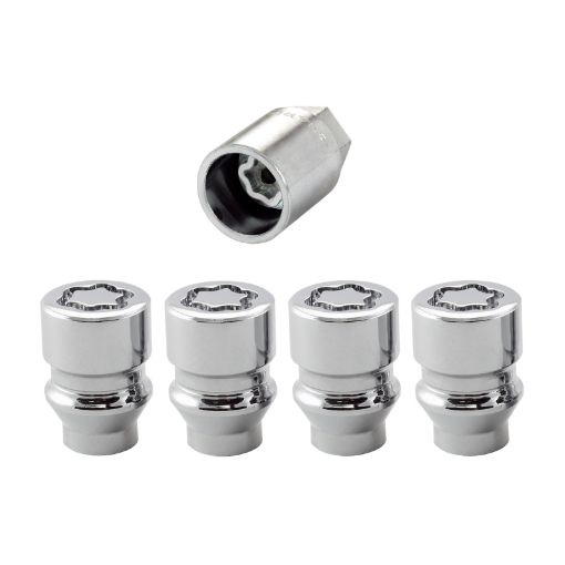 Picture of McGard Wheel Lock Nut Set - 4pk. (Uni - Lug) M12X1.5 1316 Hex .197in. Shank 1.375in. L - Chrome