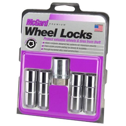 Picture of McGard Wheel Lock Nut Set - 4pk. (Cone Seat Duplex) 12 - 20 78 Hex 2.5in. Length - Chrome