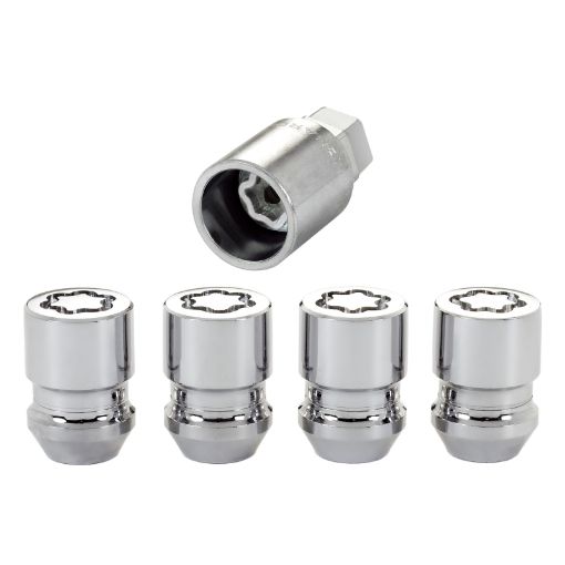 Picture of McGard Wheel Lock Nut Set - 4pk. (Cone Seat) 12 - 20 34 1316 Dual Hex 1.28in. Length - Chrome