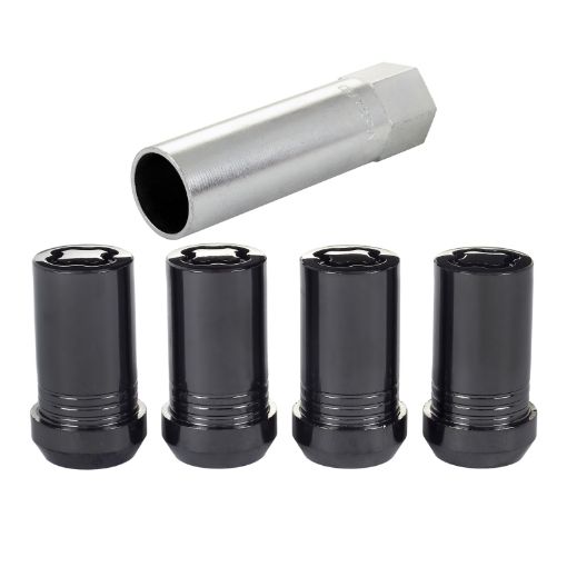 Picture of McGard Wheel Lock Nut Set - 4pk. (Tuner Cone Seat) M14X1.5 22mm Hex 1.648in. Length - Black