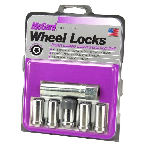 Picture of McGard Wheel Lock Nut Set - 5pk. (Tuner Cone Seat) 12 - 20 1316 Hex 1.60in. L. - Chrome