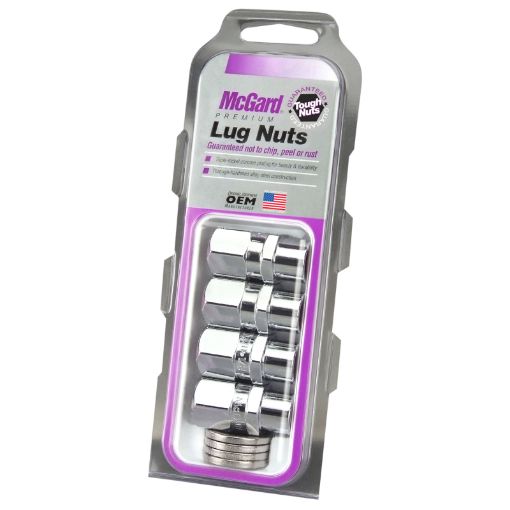 Picture of McGard Hex Lug Nut (Drag Racing Short Shank) 716 - 20 1316 Hex 1.6in. Length (4 - Pack) - Chrome