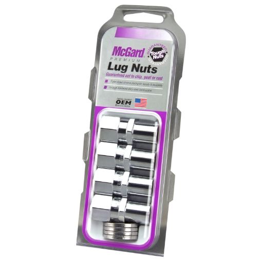 Picture of McGard Hex Lug Nut (Drag Racing Reg. Shank) 716 - 20 1316 Hex 1.86in. Length (4 - Pack) - Chrome