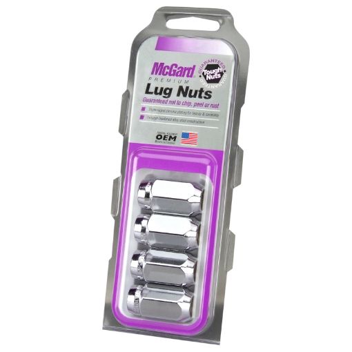 Picture of McGard Hex Lug Nut (Cone Seat) M12X1.25 1316 Hex 1.28in. Length (4 - Pack) - Chrome