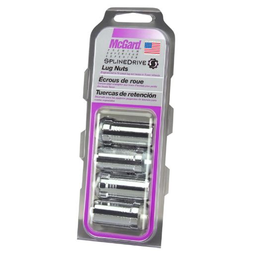 Picture of McGard SplineDrive Lug Nut (Cone Seat) 12 - 20 1.60in. Length (4 - Pack) - Chrome (Req. Tool)