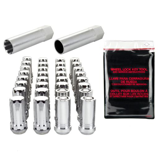 Picture of McGard SplineDrive Tuner 8 Lug Install Kit wLocks Tool (Cone) M14X1.5 1in. Hex - Chrome