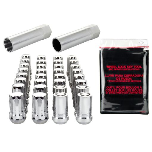 Picture of McGard SplineDrive Tuner 8 Lug Install Kit wLocks Tool (Cone) M14X1.5 22mm Hex - Chrome