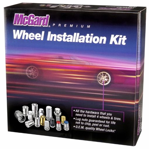 Picture of McGard 4 Lug Hex Install Kit wLocks (Cone Seat Nut) M12X1.5 1316 Hex 1.5in. Length - Chrome