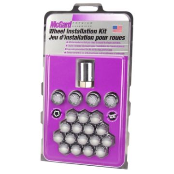 Picture of McGard 5 Lug Hex Install Kit (Clamshell) wLocks (Cone Seat Nut) M12X1.5 1316 Hex - Chrome