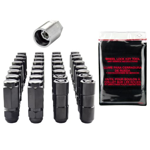 Picture of McGard 8 Lug Hex Install Kit wLocks (Cone Seat Nut Duplex) 916 - 18 78 Hex 2.5in. L - Black