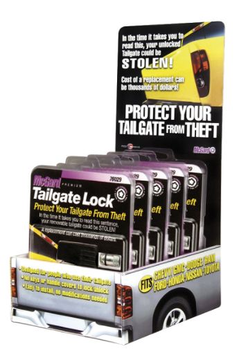 Picture of McGard Tailgate Lock Counter Display - Includes (5) Sets of PN 76029 (1) Display