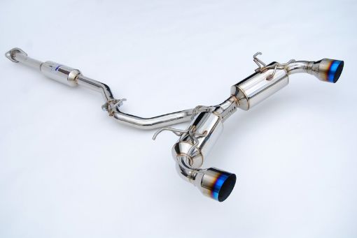 Picture of Invidia 12 Subaru BRZ Toyota 86 N2 60mm Single Layer Titanium Burnt Tips Cat - Back Exhaust