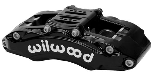 Picture of Wilwood Caliper - AT6 Lug Mount Black 1.75in1.38in1.38in Piston .75in Rotor - Right Side