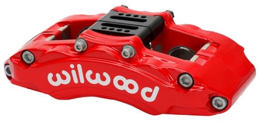 Picture of Wilwood Caliper - AT6 Lug Mount Red 1.75in1.38in1.38in Piston .75in Rotor - Right Side