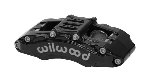 Picture of Wilwood Caliper - AT6 Lug Mount Black 1.75in1.38in1.38in Piston .75in Rotor - Left Side