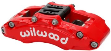 Picture of Wilwood Caliper - AT6 Lug Mount Red 1.75in1.38in1.38in Piston .75in Rotor - Left Side