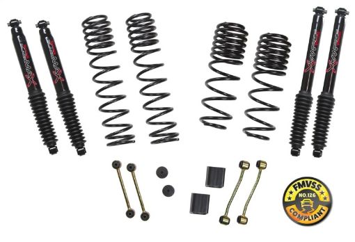 Picture of Skyjacker 2018 Jeep Wrangler (JL) 2DR 2in - 2.5in Suspension Lift Kit wBlack Max Shocks