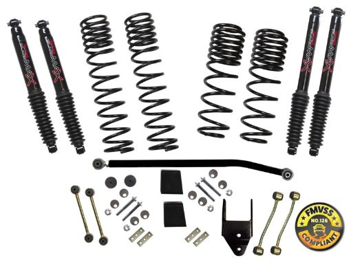 Picture of Skyjacker 2018 Jeep Wrangler Rubicon (JL) 2DR 3.5in Suspension Lift Kit wBlack Max Shocks