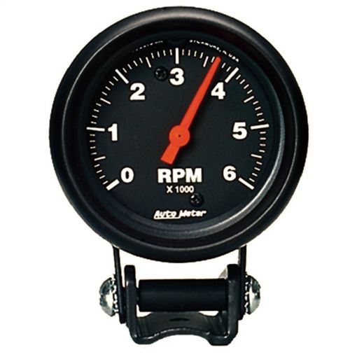 Picture of Autometer Black 2 58 inch 6000 rpm Tachometer Mini Tach Gauge
