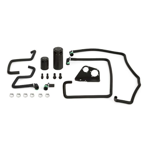Picture of Mishimoto 15 - 16 Ford F - 150 EcoBoost 3.5L Baffled Oil Catch Can Kit - Black