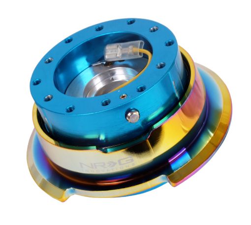 Picture of NRG Quick Release Gen 2.8 - New Blue Body Neochrome Ring