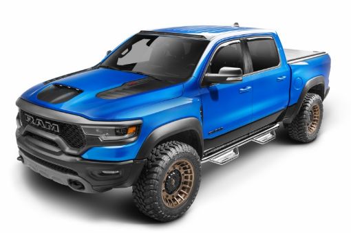 Picture of N - Fab Podium SS 19 - 20 Dodge RAM 1500 Crew Cab - Cab Length - Polished Stainless - 3in