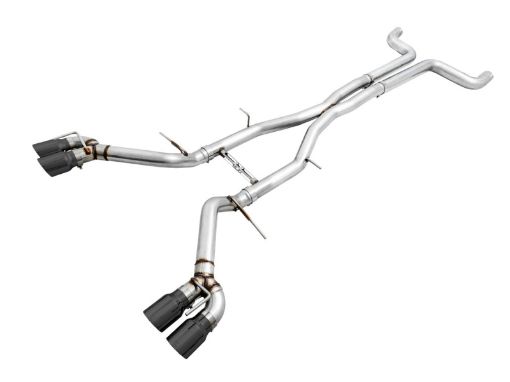 Picture of AWE Tuning 16 - 19 Chevy Camaro SS Non - Res Cat - Back Exhaust - Track Edition (Quad Diamond Black Tips)