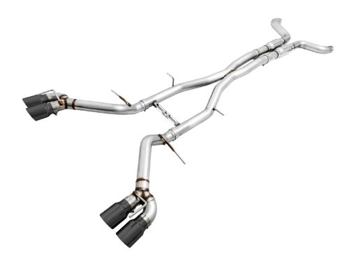 Picture of AWE Tuning 16 - 19 Chevy Camaro SS Resonated Cat - Back Exhaust - Track Edition (Quad Diamond Black Tips)
