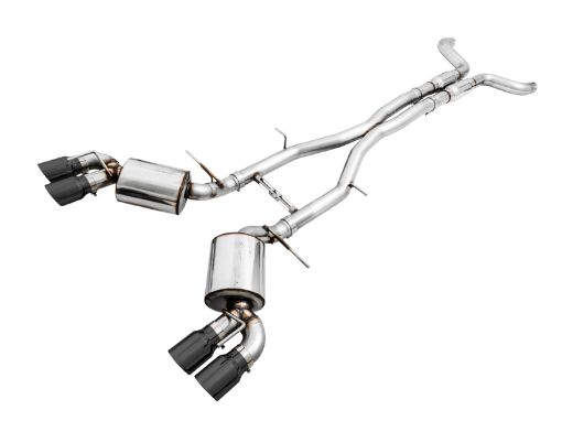 Picture of AWE Tuning 16 - 19 Chevy Camaro SS Res Cat - Back Exhaust - Touring Edition (Quad Diamond Black Tips)