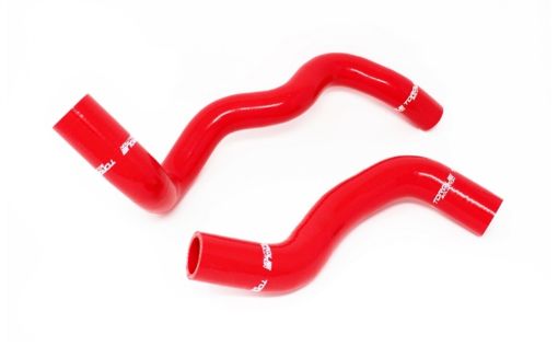 Picture of Torque Solution 2016 Ford Focus RS Silicone Radiator Hose Kit - Red