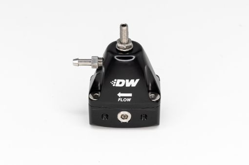 Picture of DeatschWerks DWR1000iL In - Line Adjustable Fuel Pressure Regulator - Black