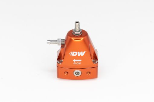 Picture of DeatschWerks DWR1000iL In - Line Adjustable Fuel Pressure Regulator - Orange