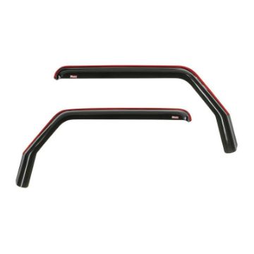 Picture of Westin 2018 - 2019 Jeep Wrangler JL Wade In - Channel Wind Deflector 2pc - Smoke