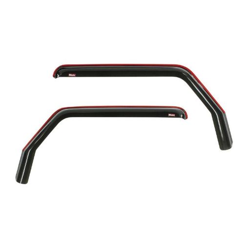 Picture of Westin 2018 - 2019 Jeep Wrangler JL Wade In - Channel Wind Deflector 2pc - Smoke