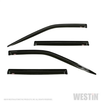 Picture of Westin 2018 - 2019 Ford Expedition Wade Slim Wind Deflector 4pc - Smoke