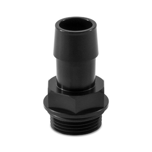 Picture of Mishimoto M27 x 2.0 to 34in Hose Barb Aluminum Fitting - Black