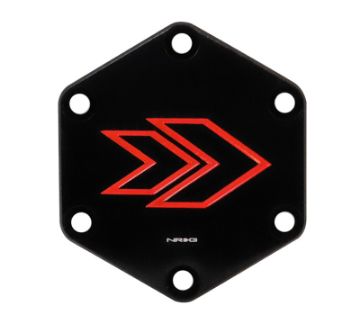Picture of NRG Engraved Arrow Horn Delete Button - RED