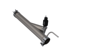 Picture of QTP 09 - 18 Ram 1500 3in 304SS Aggressor Cutout Mid Pipe