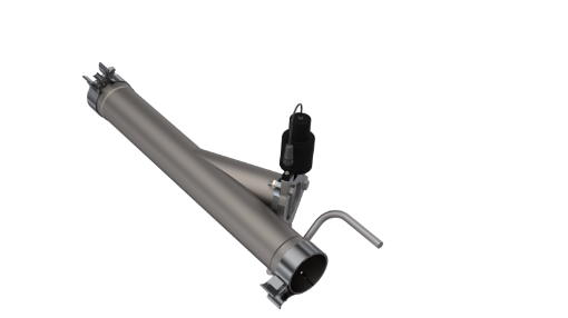 Picture of QTP 09 - 18 Ram 1500 3in 304SS Aggressor Cutout Mid Pipe