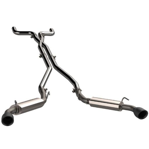 Picture of QTP 10 - 13 Chevrolet Camaro SS 6.2L 304SS AR3 Cat - Back Exhaust w4.5in Black Tips
